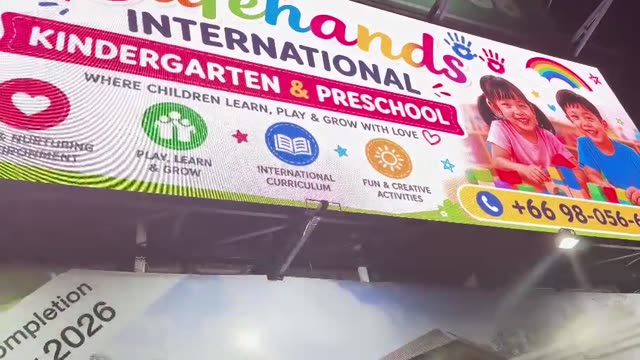 Kindergarten advertising